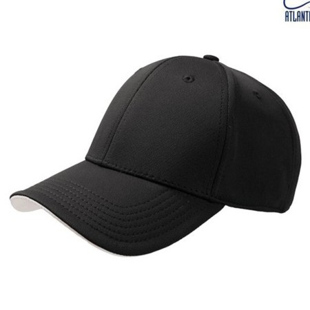 Εξάφυλλο καπέλο με velcro (Atl Green House) μαύρο/λευκό